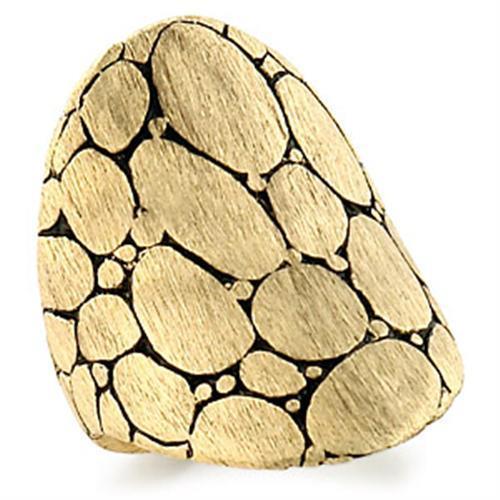 JCE182 Gold Brass Ring with No Stone
