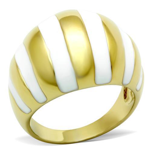 JCE023 IP Gold(Ion Plating) Brass Ring with No Stone