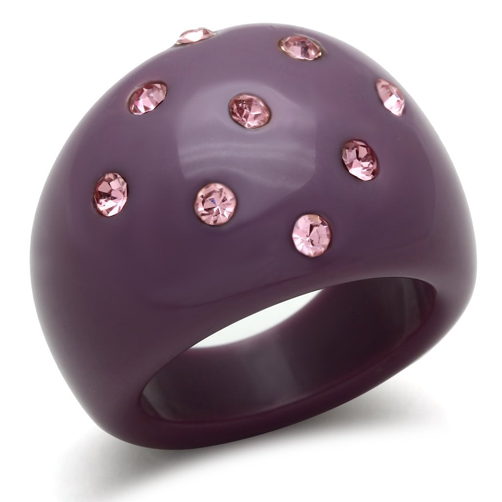 JCE2386 Resin Ring with Synthetic Synthetic Stone in Multi Color