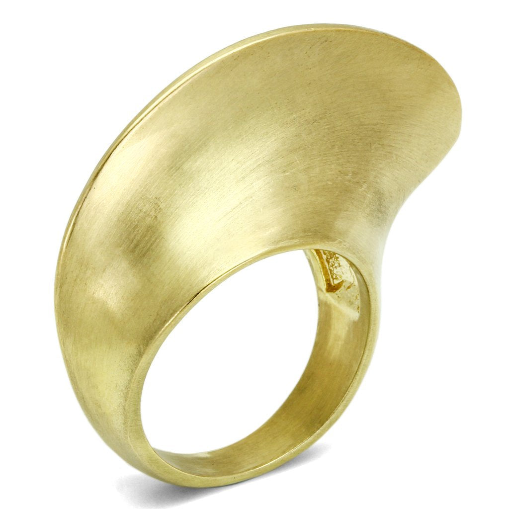 JCE2539 Gold & Brush Brass Ring with No Stone