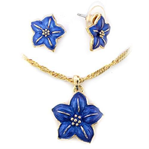 JCE263 Gold White Metal Jewelry Sets with Epoxy in Montana-Default Title