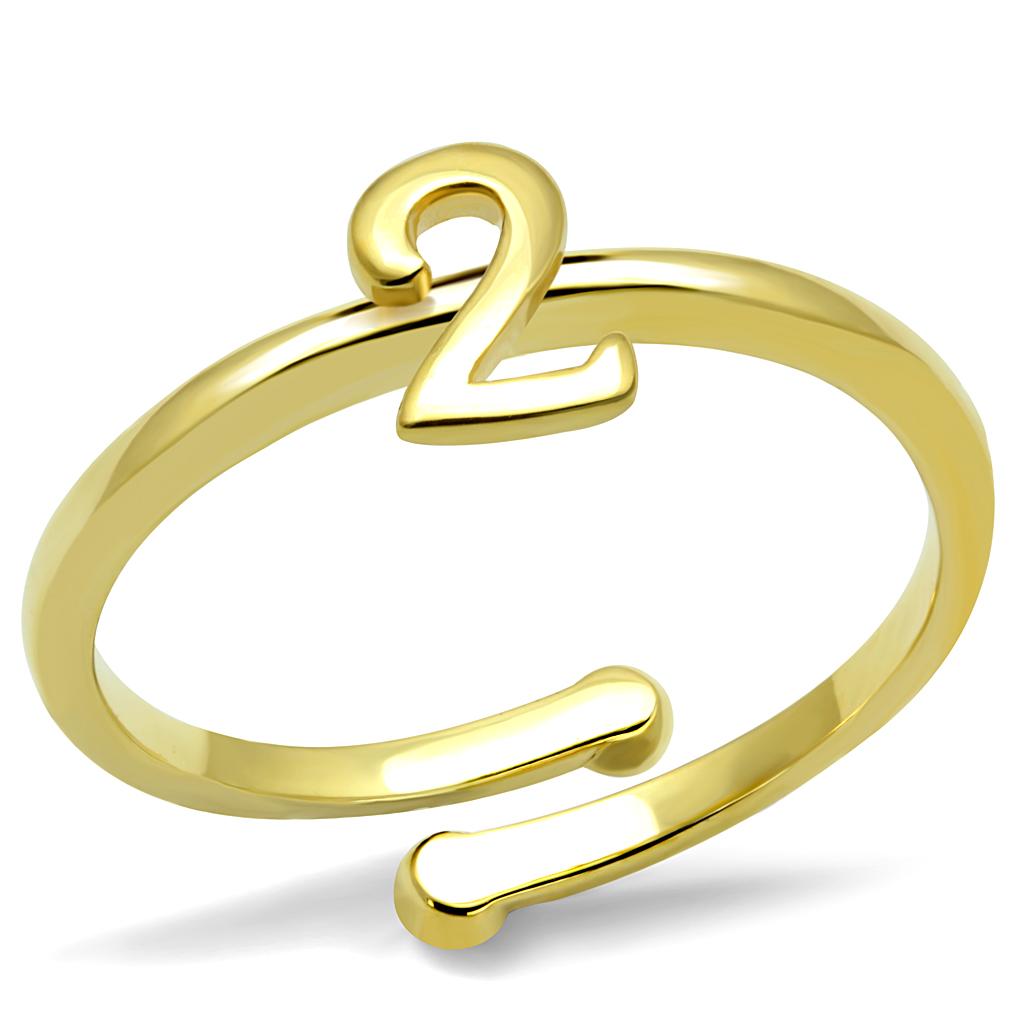JCE4010 Flash Gold Brass Ring with No Stone