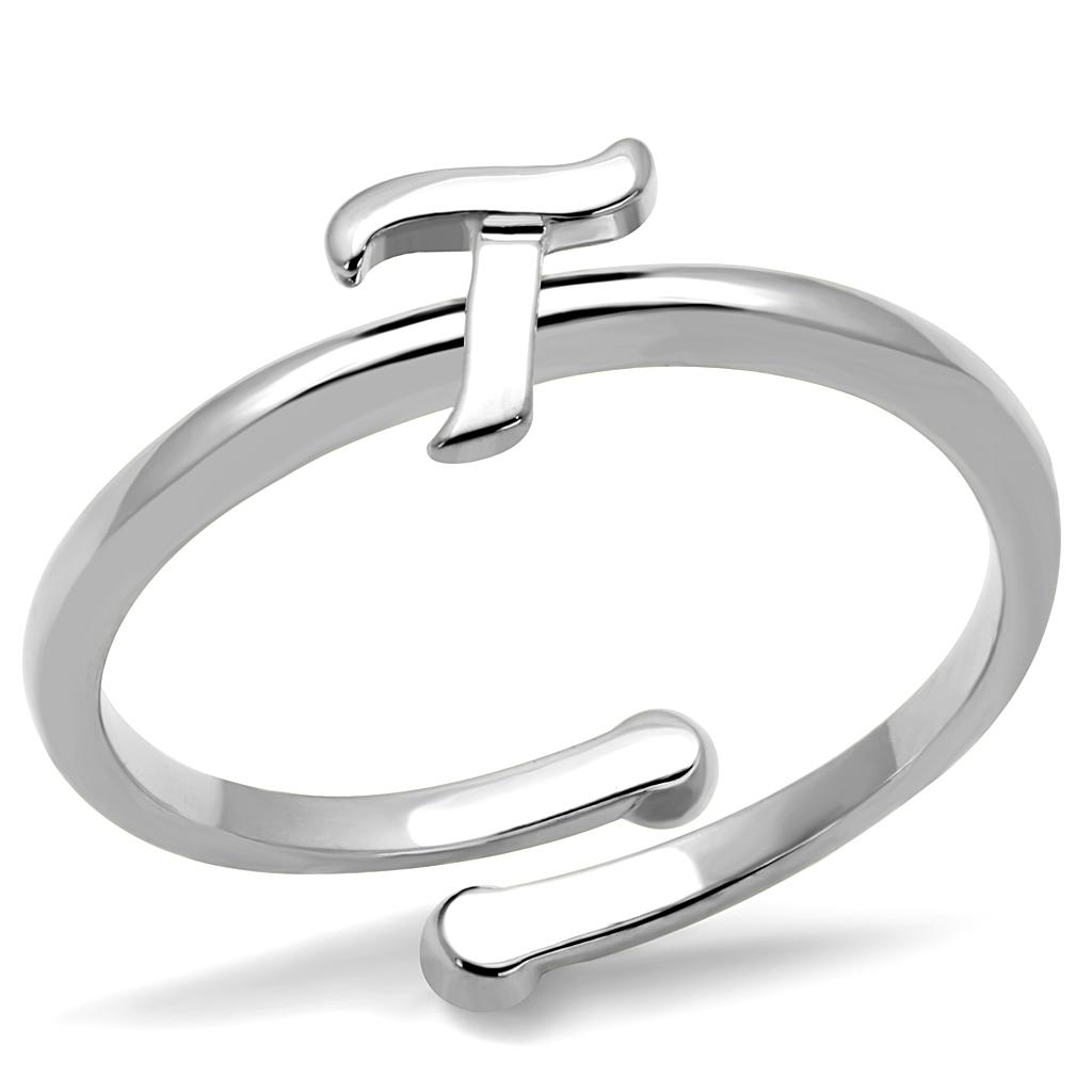 JCE4017 Rhodium Brass Ring with No Stone