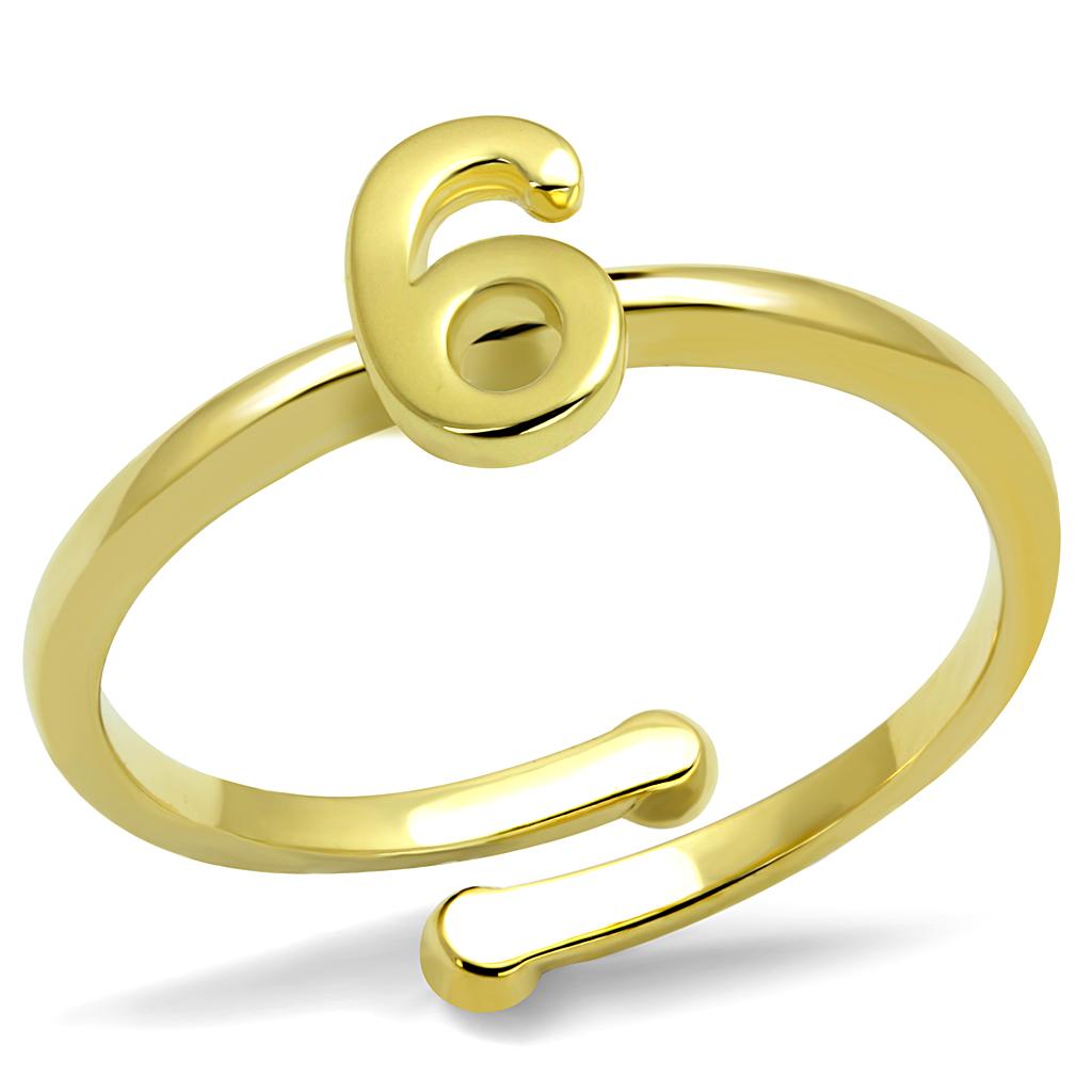JCE4034 Flash Gold Brass Ring with No Stone