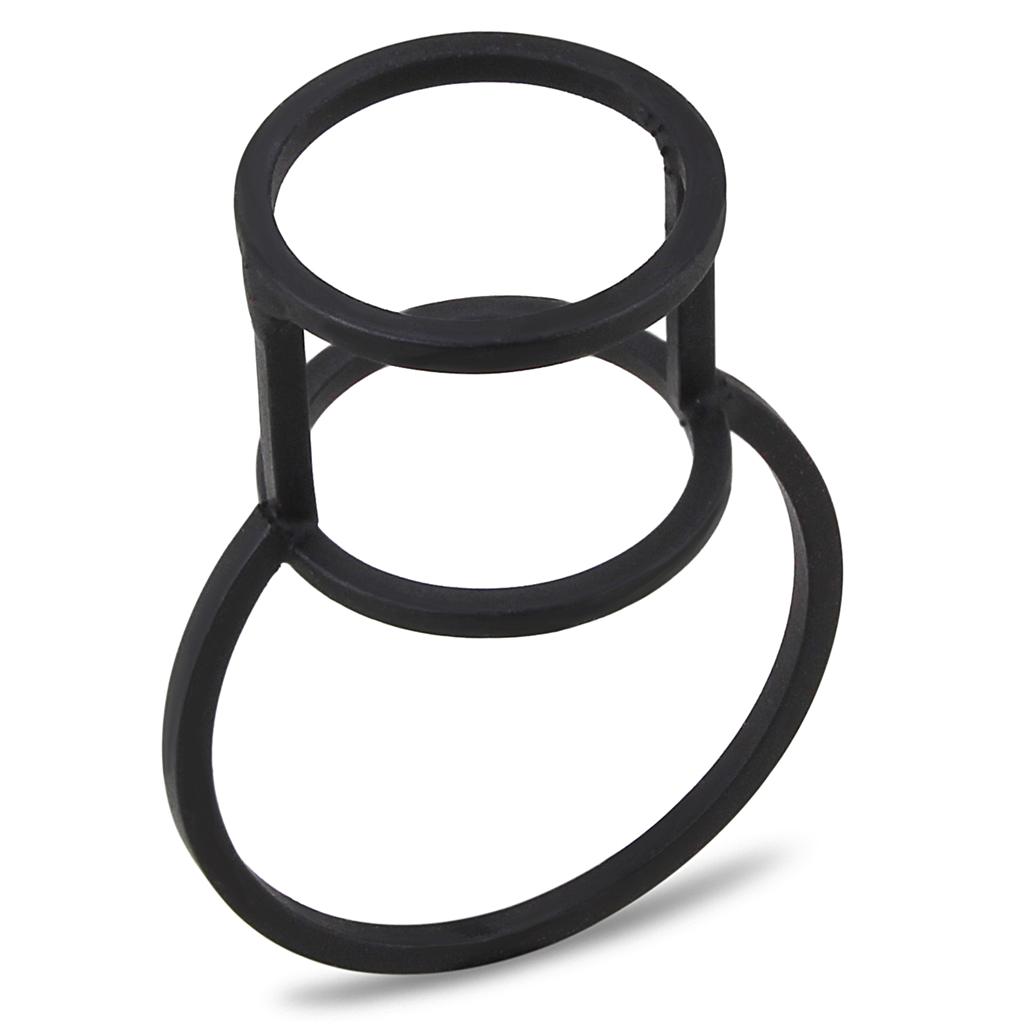 JCE4251 Ruthenium Brass Ring with No Stone