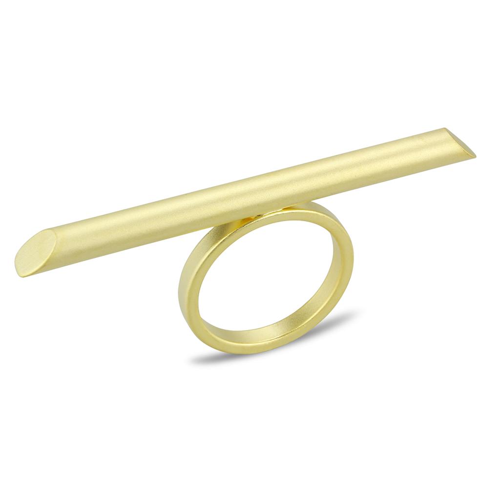 JCE4261 Matte Gold Brass Ring with No Stone