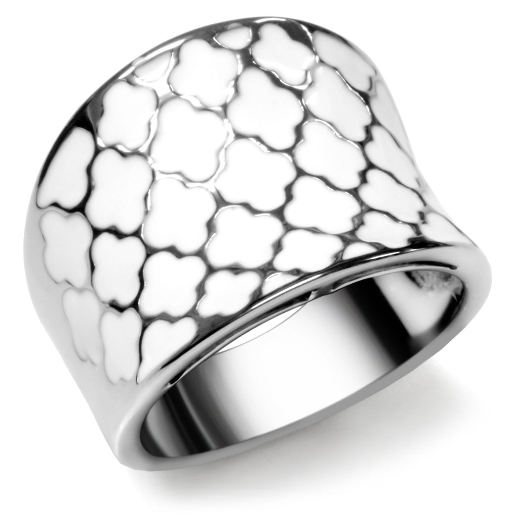 JCE041 High polished (no plating) Stainless Steel Ring with No Stone