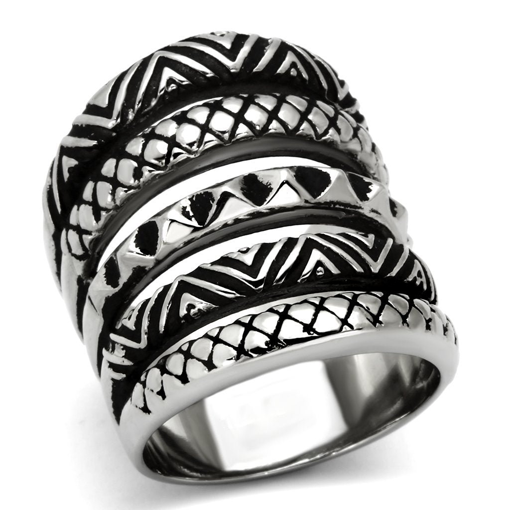 JCE1008 High polished (no plating) Stainless Steel Ring with No Stone