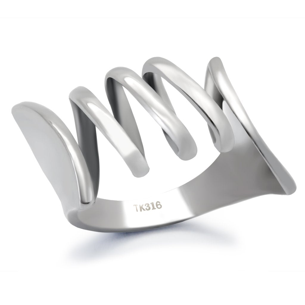 JCE145 High polished (no plating) Stainless Steel Ring with No Stone