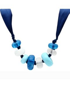 JCE023 Resin Necklace with Synthetic Synthetic Stone in Multi Color